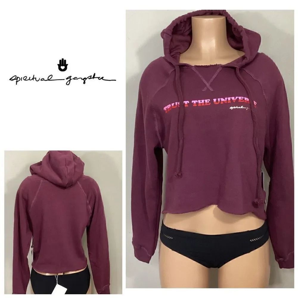 New. Spiritual Gangster maroon hoodie. Size XS
RETAILS $98